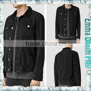 Spring Autumn Fashion Man's Long Sleeves Regular Fit Denim Jackets Plus Size thumbnail-1