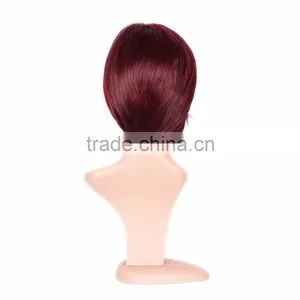 Hot Sale Large Stocks! Red Short Hair Wig, Fashion Spiky Hair Wigs, Synthetic Hair Wig thumbnail-4