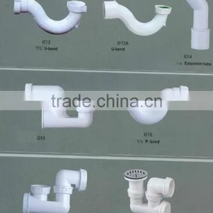 White Plastic Basin Drain Pipe Sewer Pipe thumbnail-1