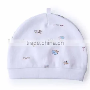 High Quality Kids Beanie Knitted Dot Printed 100% Cotton Baby Hat thumbnail-2