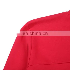 Sportswear Manufacturer 100% Cotton Red Sports Suit Cover thumbnail-4