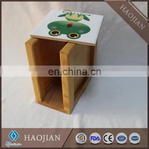 Solid Wood Toilet Tissue Holders With Sublimation Tile thumbnail-4
