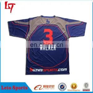 Wholesale Logo Sublimation Lacrosse Shirt Custom Royals Jersey thumbnail-2