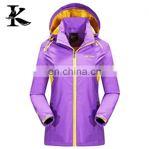 New Hooded 100% Polyester Light Weight Waterproof Jacket thumbnail-1