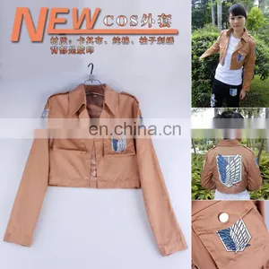 New Arrival Anime 100% Cotton Attack on Titan Jacket Cosplay Hoddie Clothing(size:M/L/XL/XXL/XXXL) Scouting Legion thumbnail-1