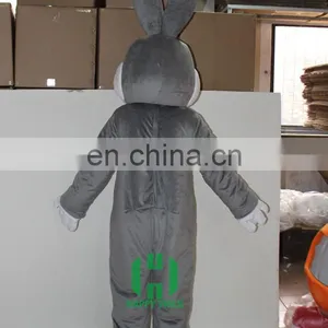 HI CE Grey Rabbit Mascot Costume for Party,bunny Mascot Costume for Easter Festival thumbnail-3