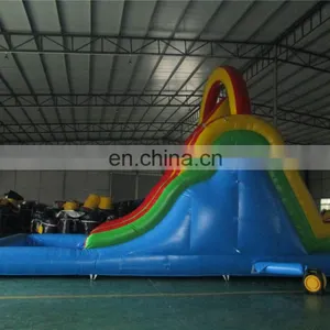 Hot Sale Factory Price Baby Toys Blue and Red Inflatable Slide / Amusement Park Water Slide for Sale thumbnail-3