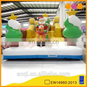 AOQI Popular 2016 Hot Sell Inflatable Santa Sled Fun City Commercial Inflatable Fun City Game for Kids thumbnail-1
