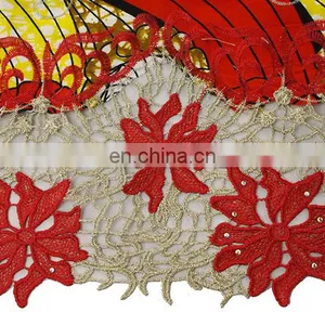 2016 Fashionbale African Ankara Mixed With French Net Lace for Women thumbnail-3