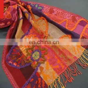 (SUPER DEAL)PURE WOOL SHAWL thumbnail-1