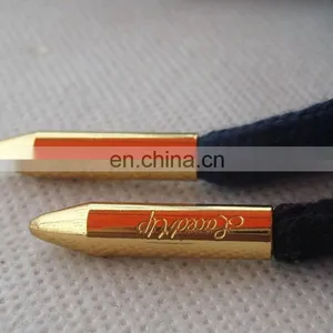 Top Selling Gold Metal Accessory Bullet Drip Tip Fashion Shoelace Aglets With Custom Logo thumbnail-3