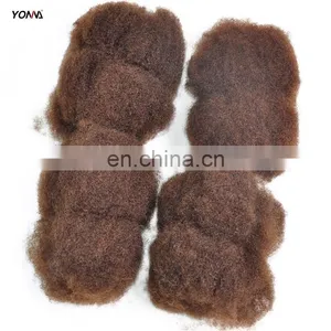 4pcs/lot Tight Afro Kinky Bulk Hair 100% Human Hair For DreadLocks,Twist Braids Nautral Color 4# Hair thumbnail-4