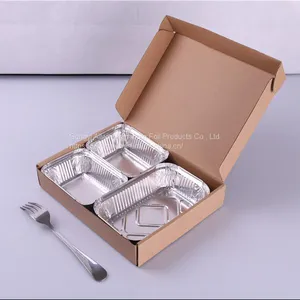930ml Takeaway Disposable Food Grade Aluminium Foil Container thumbnail-2