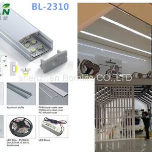 Led Linear Light Fixture 2ft 3ft 4ft 5ft 8ft 18w 22w 36w Dimmable White 6000k Led Flat Tube Lights thumbnail-2