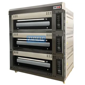 Gas double chip Baking deck oven for Sale thumbnail-1