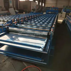 Building Material Metal Metal Glazed Tile Roll Forming Machine thumbnail-2