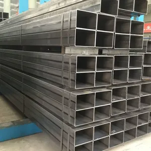 Weld ERW Steel Pipe Rectangular Tube Steel Square Tube Black Iron Pipe Prices thumbnail-1