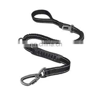 Bungee Dog Leash for Walking Running Training Heavy Duty Dog Leash With Highly Reflective Threads and Buffer thumbnail-1