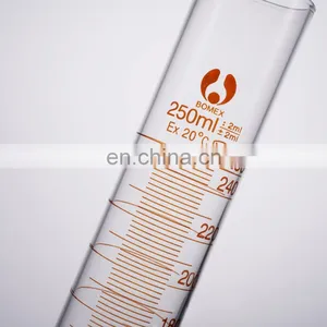 Round Bottom 50ml 100ml 250ml 500ml High Borosilicate Glass Measuring Cylinder thumbnail-6
