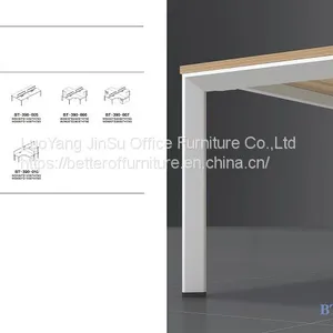 Four Person Green Screen Office Workstation Desk Set thumbnail-4