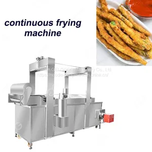 Commercial Pigskin&Shrimp Continuous Frying Model LZG3500A Continuous Frying Machine Manufacturers thumbnail-2