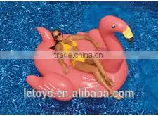 Inflatable Giant Rideable Pink Flamingo Float Toy thumbnail-1