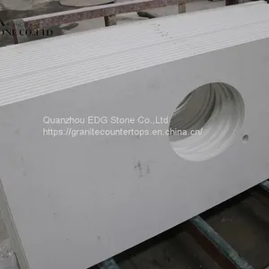 Factory Hot Sale Pure White Quartz Countertop thumbnail-4