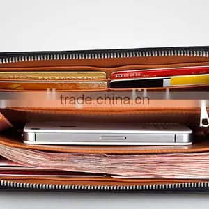 Luxury Wholesale Genuine Crocodile Alligator Leather Women Zip Long Wallet Clutch Wallet for Men thumbnail-3