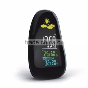 Home Decration Professional Wireless Weather Station With Clock,Calendar, Temperature & Humidity Function thumbnail-3