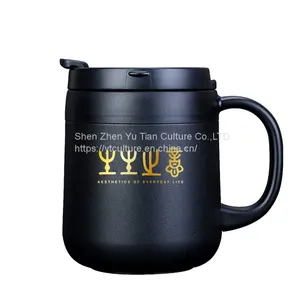 Customized Stainless Steel Insulated Cup 350ml Water Cup With Handle One Dual-use Office Cup Mug thumbnail-2