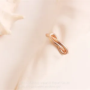 Colored Fashion Metal Gold Knot Napkin Rings For Wedding Table Decoration thumbnail-3