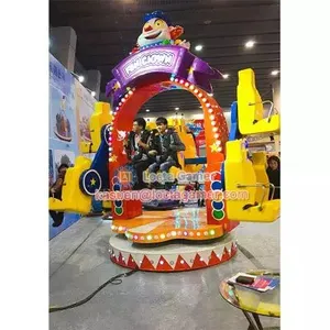 Guangdong Zhongshan Tai Le Amusement Children's Machinery Category Tumbling up and Down Happy Circus Red Purple Two Clown Rotation thumbnail-3