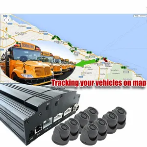 4CH HDD GPS Basic Black Box Car Digital Video Recorder , Vehicle Mobile DVR SD Card thumbnail-1