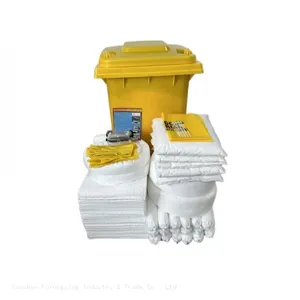 240 Litre Wheeled Bin Oil Spill Kit For Industrial And River Oil Leakage thumbnail-4