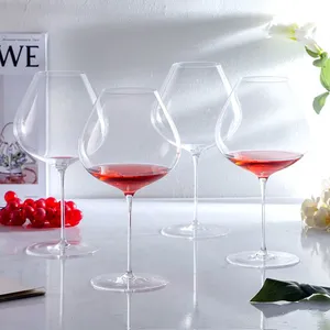 Wholesale Wine Glassware Set Decorative Clear Goblet Wine Glasses for Wedding Party Home Bar thumbnail-1