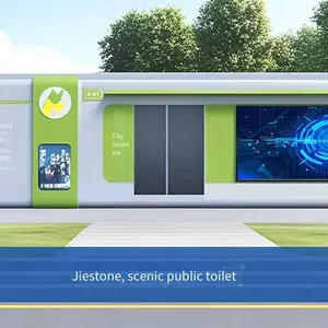 Prefabricated Public Toilets With Multiple Squatting Positions, Finished Public Toilets, Mobile Restrooms for Scenic Areas and Outdoors, Mobile Toilets for Gardens and Municipal Projects thumbnail-5