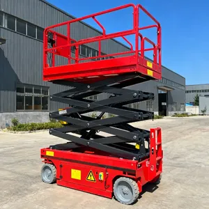 Hydraulic Electric Self Propelled Mobile Scissor Lift With 10mm Steel Platform thumbnail-5