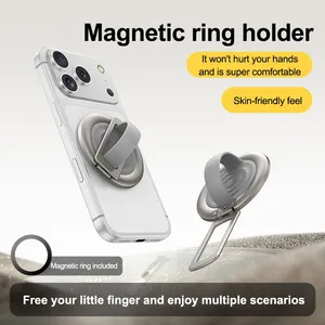 MagSafe Foldable Magnetic Phone Ring Holder Kickstand With Extra Magnetic Ring thumbnail-2