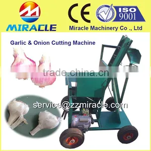 Smaller Type Garlic Concave Root Cutting Machine/garlic Stem Cutter/garlic Top & Tail Removal Machine thumbnail-1