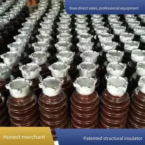 Outdoor Porcelain Post Insulator, 110kv, Anti-pollution, for Power Station, High Mechanical Strength, Customizable Flange. thumbnail-1