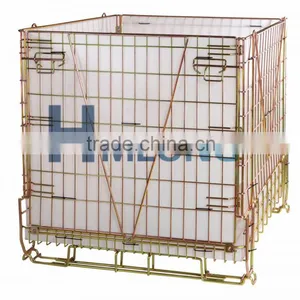 Customized Mesh Storage Warehouse Steel Cage With Bag thumbnail-4