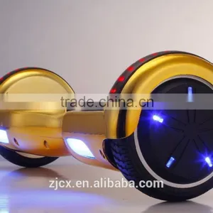6.5" Chrome Shinny Gold Electric Drifting Skateboard thumbnail-4