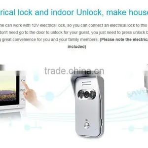9" Video Door Phone Intercom Doorbell Security 1 Camera 2 Monitors Night Vision thumbnail-3