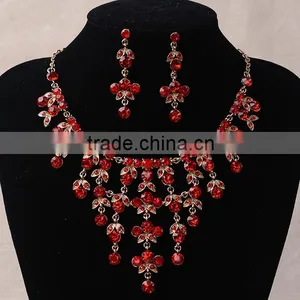 National Wind Jewelry Design Vintage Crystal Tassel Jewelry Set thumbnail-2
