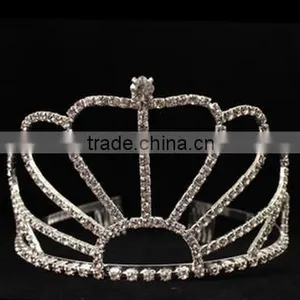 Wholesale Tiara Crown Bridal Wedding Crystal Princess Tiara thumbnail-2