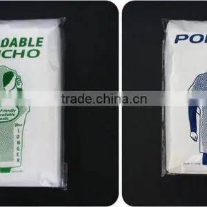 Disposable PE Poncho Raincoat With Food Grade thumbnail-3