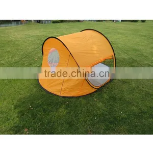 Curved Design 3- 4 People Beach Shade Tents Wind Proof Pop Open Beach Ttent Pop Up Quality Choice thumbnail-3