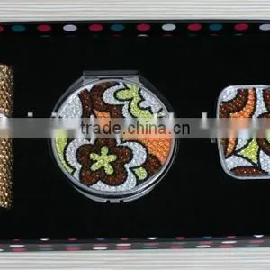 Costomized Rhinestone Mirror Bling Holiday Pill Box Crystal Perfume Bottle thumbnail-2
