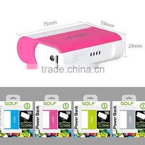 GOLF GF-202 5200MAH Power Bank With Mobile Phone Stents+the Mirror Intelligent Sleep Power Bank for Universal Device thumbnail-6