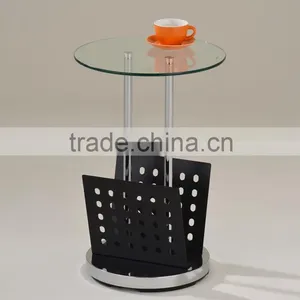 Glass Maganize Side Table Snack Table thumbnail-1